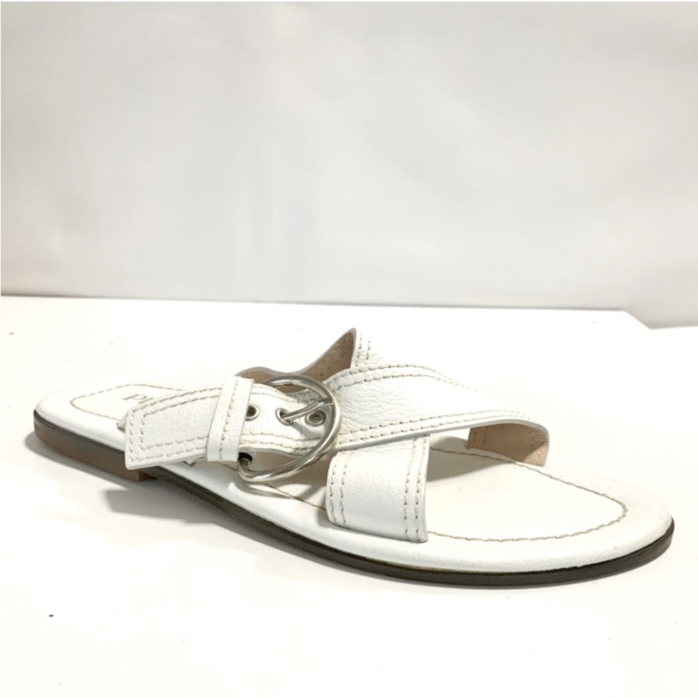 Prada leather sandals.